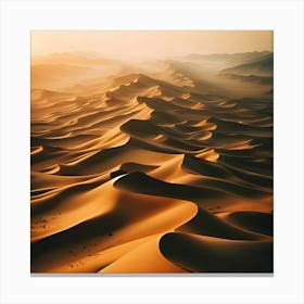 Sunset In The Desert 1 Canvas Print