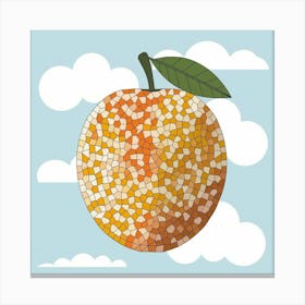 Mosaic Orange Canvas Print