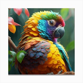 Colorful Parrot 8 Canvas Print