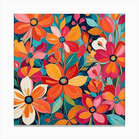 Colorful Flowers Canvas Print