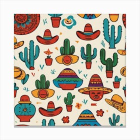 Mexican Pattern 19 Canvas Print