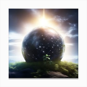 Earth In Space 44 Canvas Print