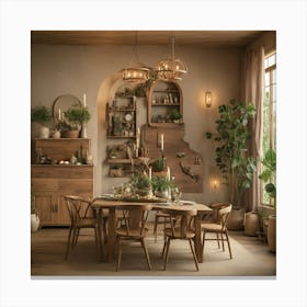 Dining Room Canvas Print