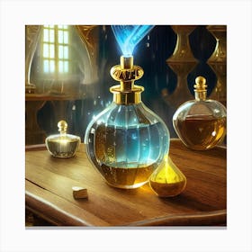 Magic Potion Bottles Canvas Print