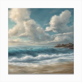 Seascape Painting Canvas Print