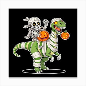 T-Rex Halloween Canvas Print