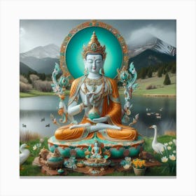 Bodhisattva Vajrasattva Canvas Print