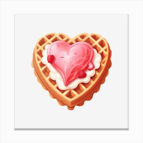 Waffle Heart 4 Canvas Print