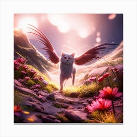 Angel Cat Canvas Print