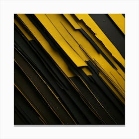 Abstract Black And Yellow Background Canvas Print