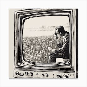 Tv Broadcast Canvas Print