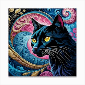 Black Cat 1 Canvas Print