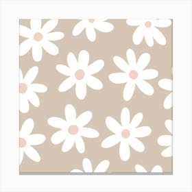 Seamless sweet daisy flower Canvas Print