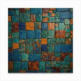 Mosaic Tile Background Canvas Print