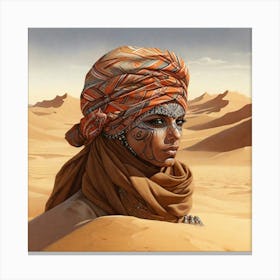 Saharan Woman Canvas Print