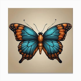 Butterfly - Butterfly Stock Videos & Royalty-Free Footage Canvas Print