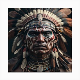 Native Warrior 1 Canvas Print