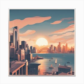 Sydney Cityscape Canvas Print