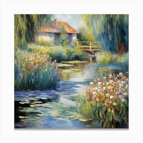Monet's Idyllic Retreat Canvas Print