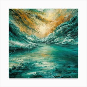 'Sunrise Over The Ocean' 1 Canvas Print