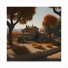 House In The Countryside 3 Canvas Print