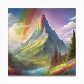 Rainbow Mountain 1 Canvas Print