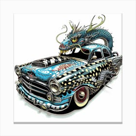 Dragon Car Canvas Print