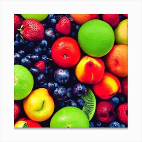 Colorful Fruits Canvas Print