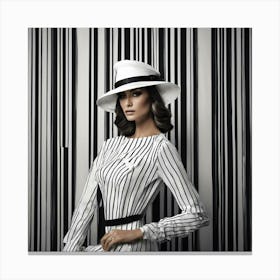 Woman In A Hat Canvas Print