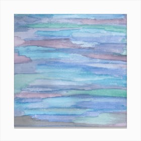 Blue Watercolor Painting Canvas Print