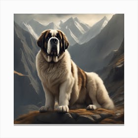 St Bernard 50 Canvas Print