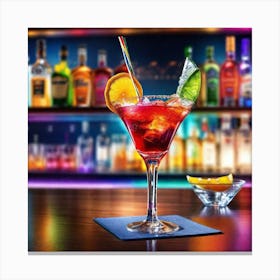 Cocktail In A Bar 6 Canvas Print