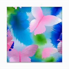 Butterfly Wallpaper Canvas Print