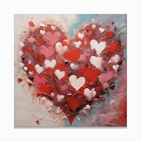 Hearts Valentine's day 1 Canvas Print