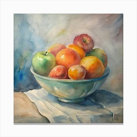 Fruit In A Bowl Canvas Print