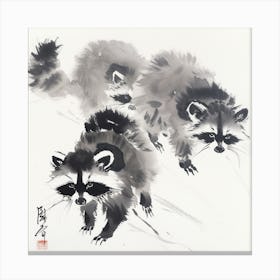 Raccoons 2 Canvas Print