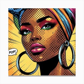 Nyah Pop African Woman Canvas Print