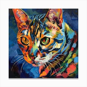 Kisha2849 Bengal Cat Colorful Picasso Style Full Page No Negati Fe13c33b 2f7c 490f 83ab 8b603e9ad92f Canvas Print
