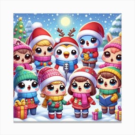 Christmas - Children'S Choir Canvas Print