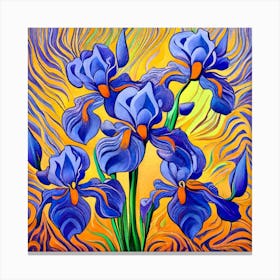 Blue Iris Vincent Van Gogh Art Print Canvas Print
