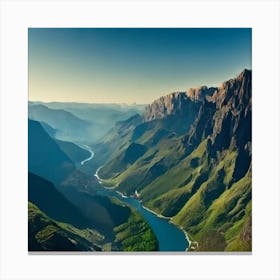 River Valley Canvas Print