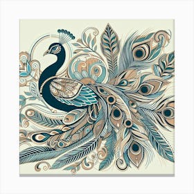 Peacock 8 Canvas Print
