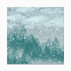 Snowy Forest 3 Canvas Print