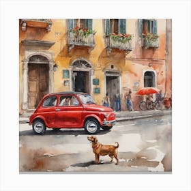 Fiat 500 1 Canvas Print