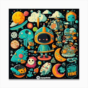 Space Collection Canvas Print