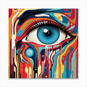 Eye Painting Canvas Print