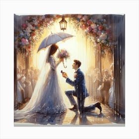 Wedding Proposal Canvas Print