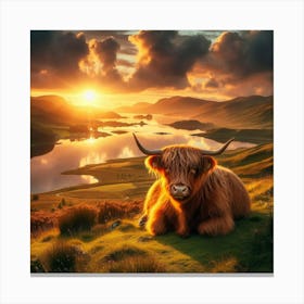 Highland Cow Canvas Print