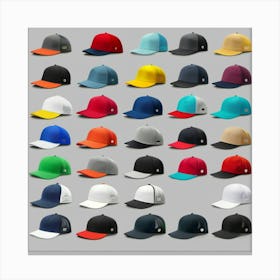 Baseball Caps Canvas Print