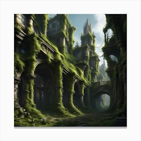City In Ruins Canvas Print